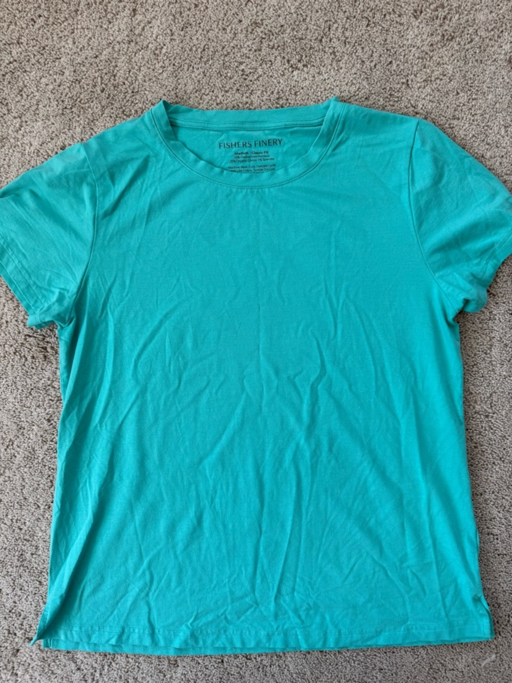 Fishers Finery Teal Classic Fit T Shirt M